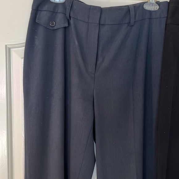 TWO pair of business slacks: navy and black - Picture 2 of 7